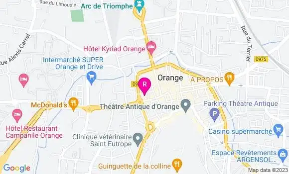 Localisation Restaurant Bar Le Moderne