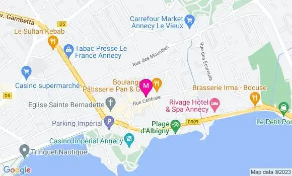 Localisation Brasserie l