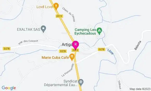 Localisation Auberge Pierre Bayle