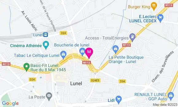Localisation Restaurant Chinois La Grande Muraille