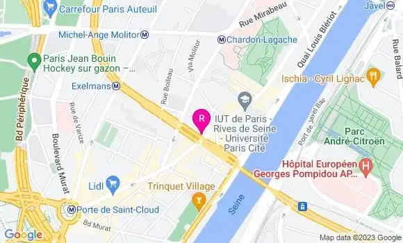 Localisation Restaurant  Comptoir du 16