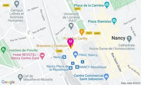 Localisation Restaurant Bar L