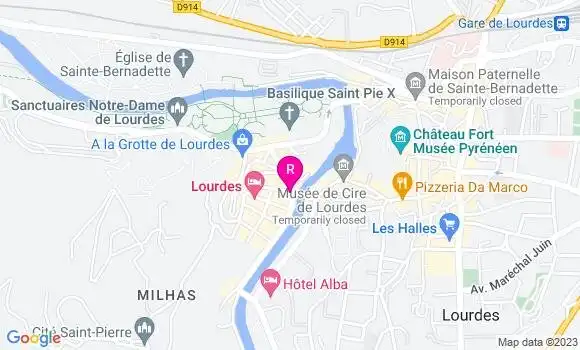 Localisation Café Brasserie le Carrefour