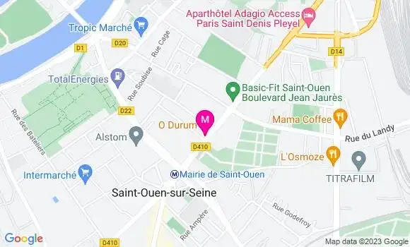 Localisation Restaurant  Le Mandarin