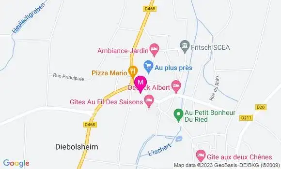 Localisation Restaurant  A la Couronne