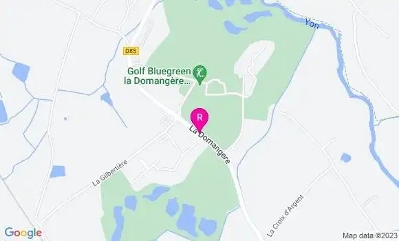 Localisation Restaurant  La Domangère
