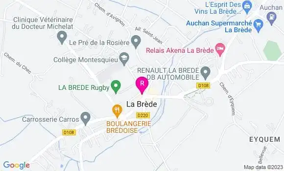 Localisation Restaurant  Les Charmilles