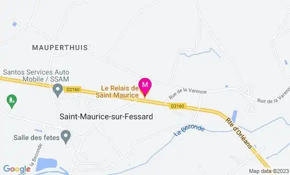Localisation Restaurant  Le Relais de Saint Maurice