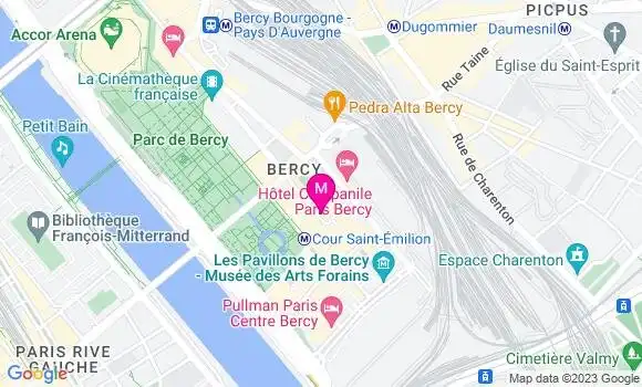 Localisation Restaurant Asiatique Aux Délices de Bercy