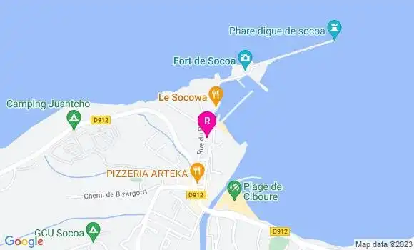 Localisation Restaurant  La Cueva du Fort