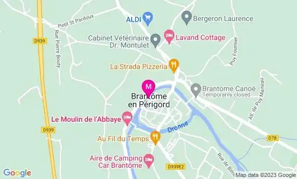 Localisation Restaurant  La Cabourne