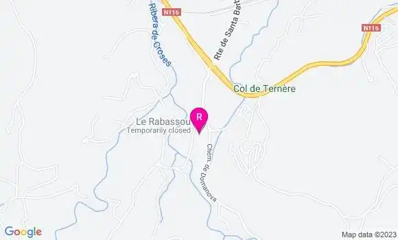 Localisation Restaurant  Le Rabassou