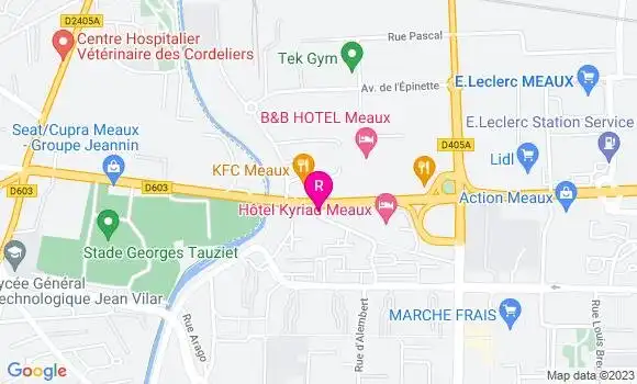 Localisation Auberge du Champ de Mars