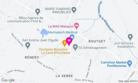 Localisation Restaurant  La Table des Saveurs