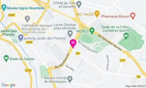 Localisation Restaurant  Le Boul Mich