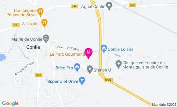 Localisation Restaurant Bar Le Parc Gourmand