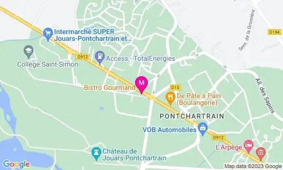 Localisation Bistrot Le Bistro Gourmand