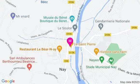 Localisation Restaurant  Le Chanzy
