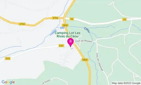 Localisation Restaurant  Atelier de la Colline