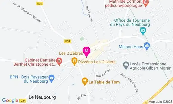 Localisation Restaurant  Les 2 Zèbres