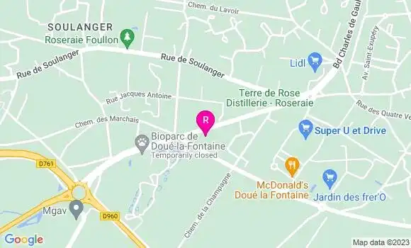Localisation Pizzeria Primavera