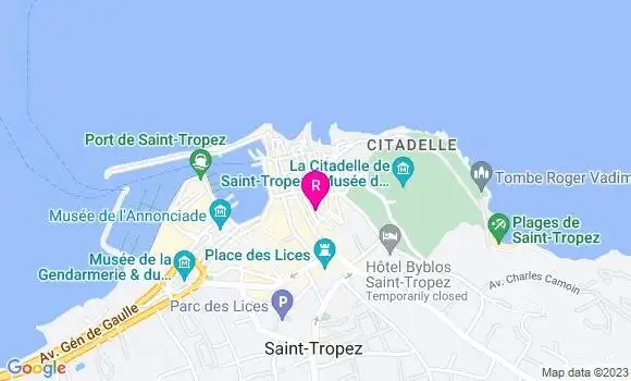 Localisation Restaurant  Au Caprice des Deux