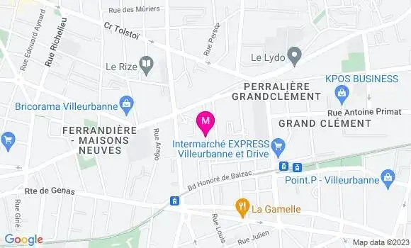 Localisation Restaurant Bar La Fraternelle