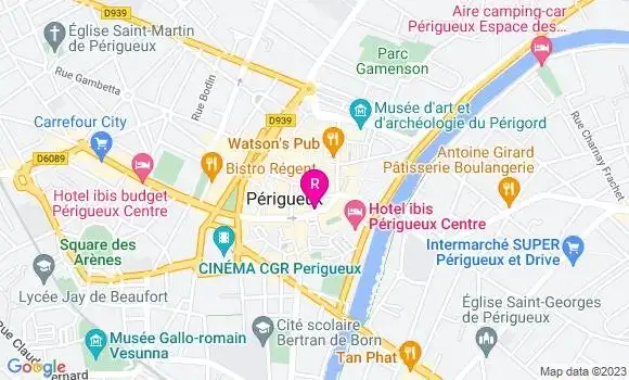 Localisation Brasserie Le Puy Saint Front
