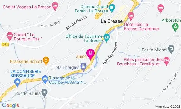 Localisation Restaurant  La Table d