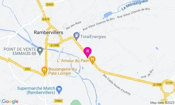 Localisation Restaurant  Le P