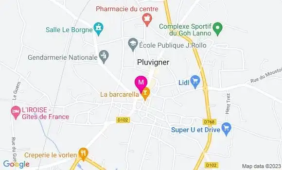 Localisation Restaurant de la Place
