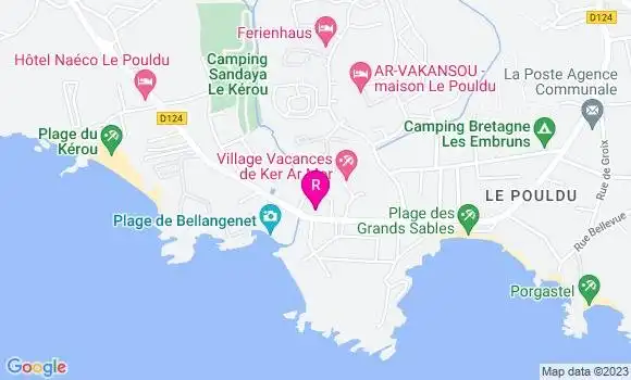 Localisation La Crêperie de la Plage
