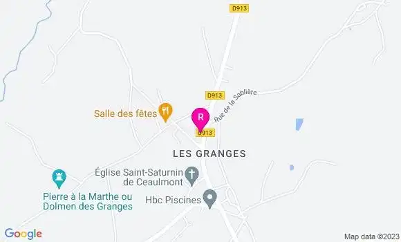 Localisation Restaurant  Le Rollinat