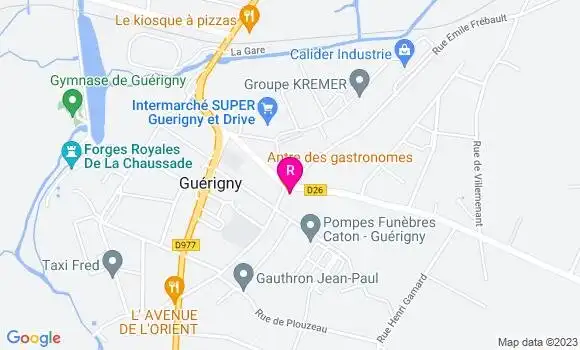 Localisation Restaurant  Le Relais des Deux Nièvre