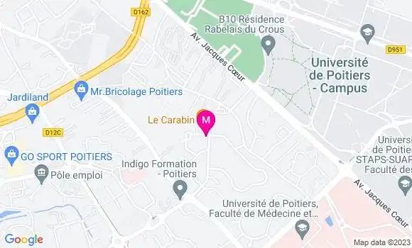 Localisation Restaurant Bar Le Carabin