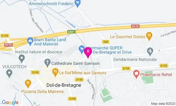 Localisation Crêperie La Flambée