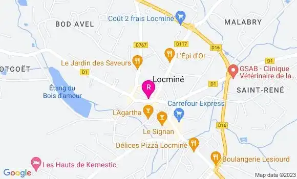 Localisation Pizzeria Le Churrasco