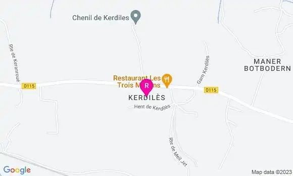 Localisation Restaurant  Les Trois Moulins