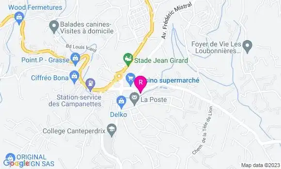 Localisation Restaurant  Les Chênes