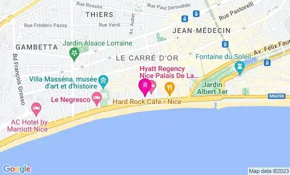 Localisation Restaurant  La Bohème