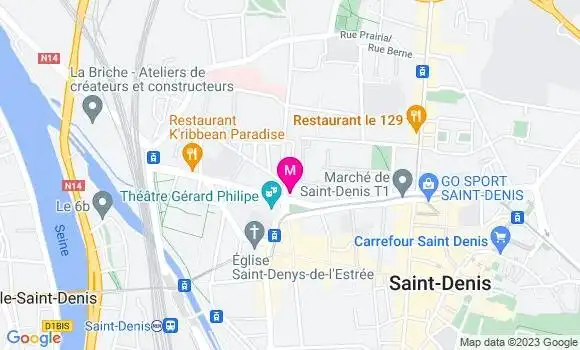 Localisation Restaurant  Le Terminus de Saint Denis