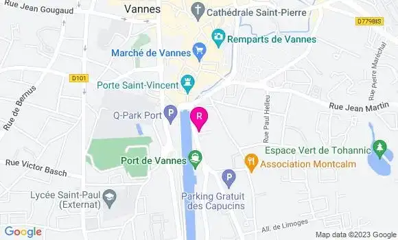 Localisation Restaurant  Le Vent d
