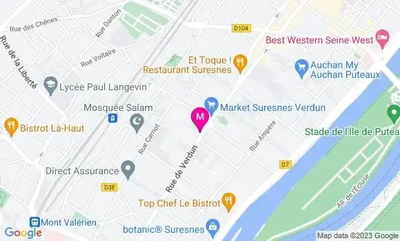 Localisation Restaurant Bar Le Mousquetaire