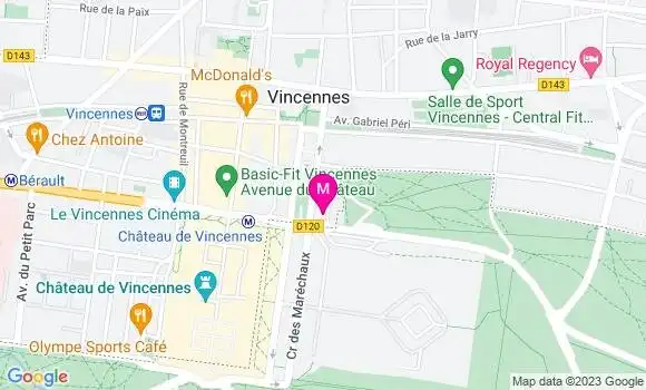 Localisation Restaurant  Les Officiers