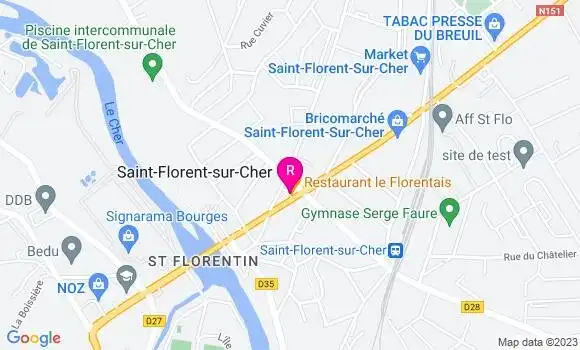 Localisation Restaurant  Le Florentais