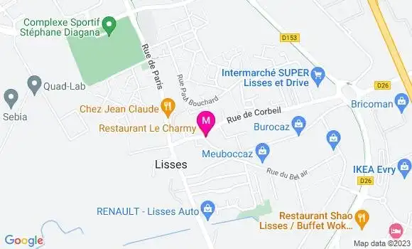 Localisation Restaurant  Le Charmy