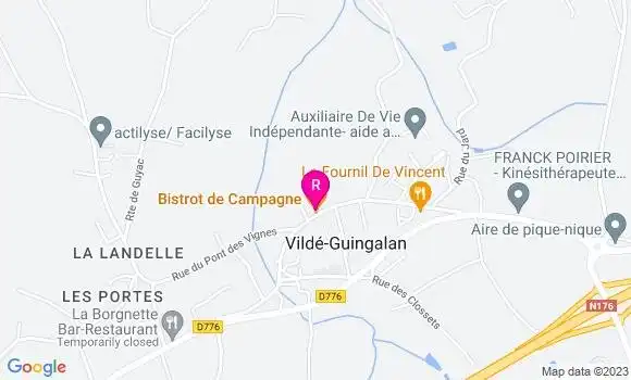 Localisation Bistrot de Campagne