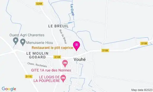 Localisation Restaurant  Le Ptit Caprice