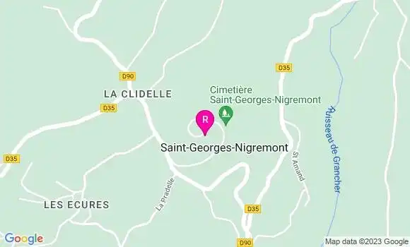 Localisation Crêperie La Montagne Noire