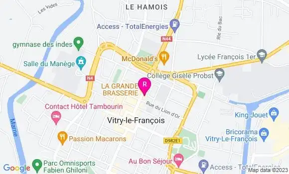 Localisation La Grande Brasserie